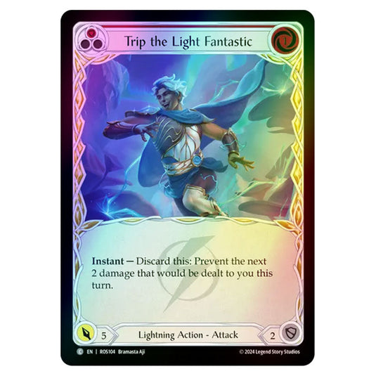 Trip the Light Fantastic (Red) ROS104-RF card from the Flesh & Blood set Rosetta