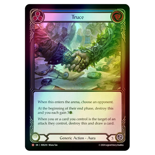 Truce ROS219-RF card from the Flesh & Blood set Rosetta