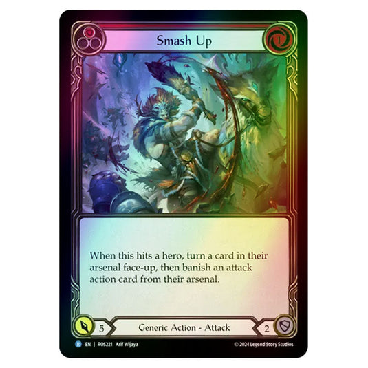 Smash Up ROS221-RF card from the Flesh & Blood set Rosetta