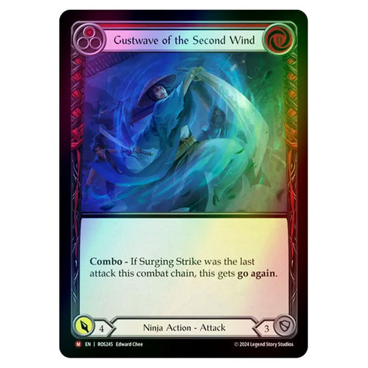 Gustwave of the Second Wind ROS245-RF card from the Flesh & Blood set Rosetta