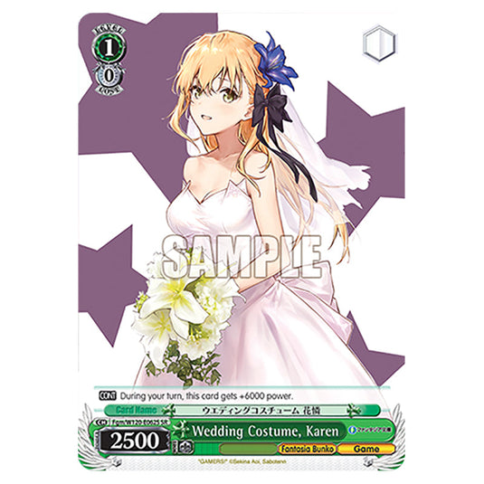 Wedding Costume, Karen Fgm/W120-E062S card from the Weiss Schwarz set Fujimi Fantasia Bunko Vol.2