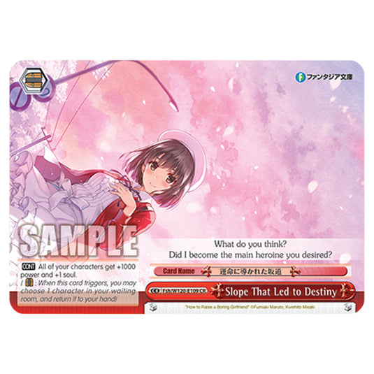 Slope That Led to Destiny Fsh/W120-E109 card from the Weiss Schwarz set Fujimi Fantasia Bunko Vol.2
