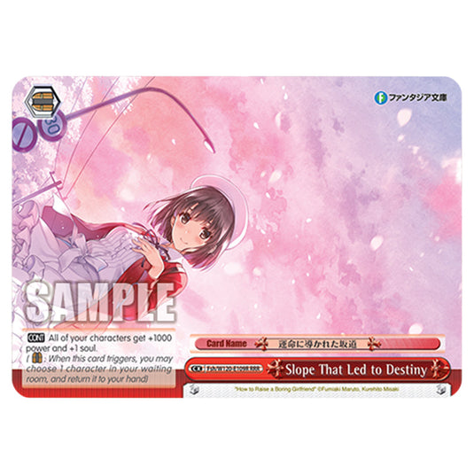Slope That Led to Destiny Fsh/W120-E109R card from the Weiss Schwarz set Fujimi Fantasia Bunko Vol.2