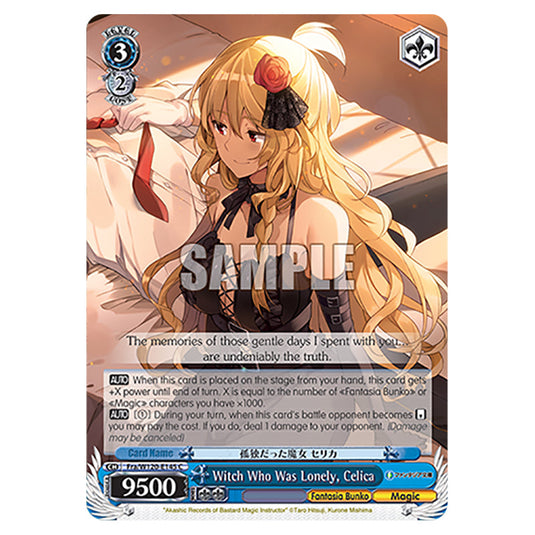 Witch Who Was Lonely, Celica Fra/W120-E145 card from the Weiss Schwarz set Fujimi Fantasia Bunko Vol.2
