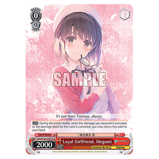 Loyal Girlfriend, Megumi Fsh/W120-TE03S card from the Weiss Schwarz set Fujimi Fantasia Bunko Vol.2