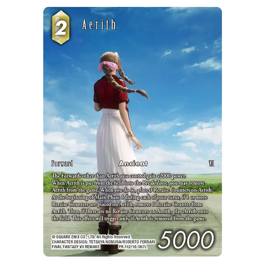 Final Fantasy - Promo - Aerith - (PR-112/16-067L) (Foil)
