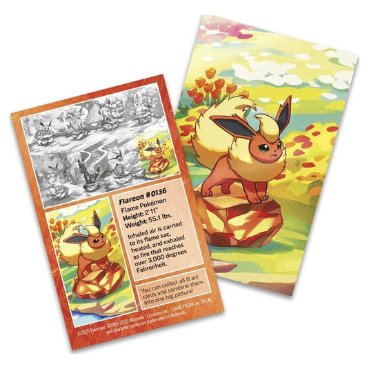 Pokemon - Scarlet & Violet - Prismatic Evolutions - Mini Tin - Flareon - Art Card