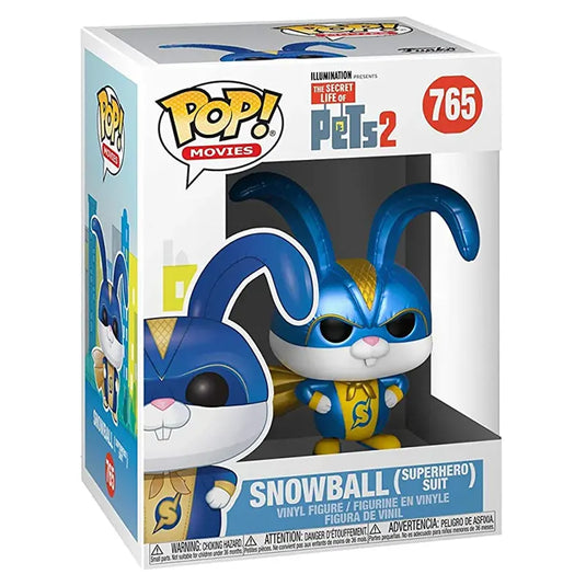 Funko POP! - Secret Life of Pets 2 - Snowball in Superhero Suit Vinyl Figure #765