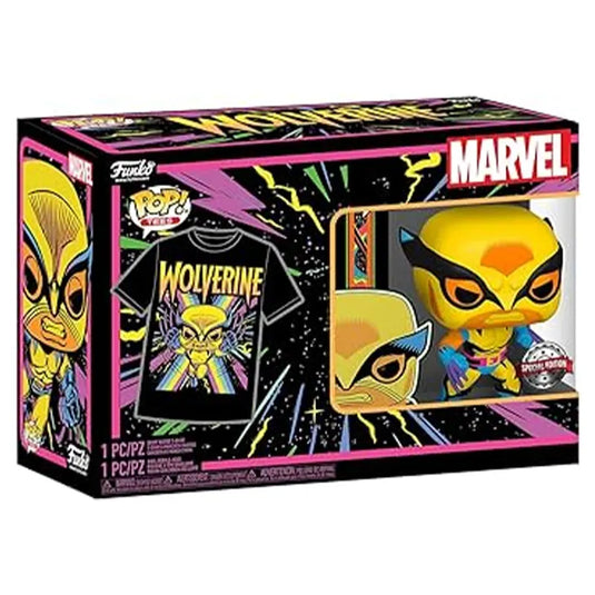 Funko POP! Vinyl & Medium Tee - Blacklight - Wolverine