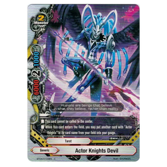 Future Card Buddyfight - Darkness Fable - Actor Knights the Devil - 103/105