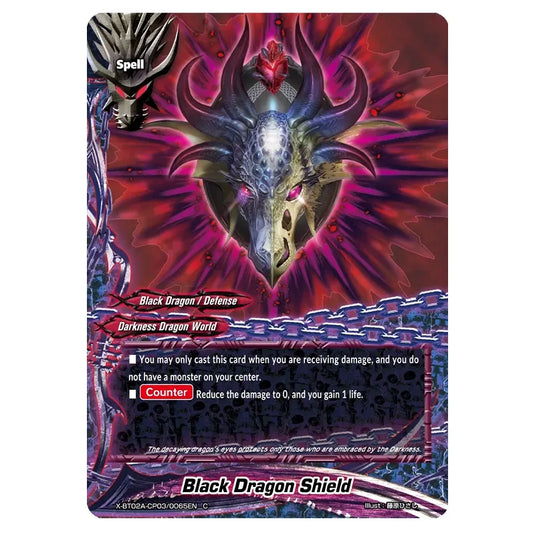 Future Card Buddyfight - Darkness Fable - Black Dragon Shield - 101/105