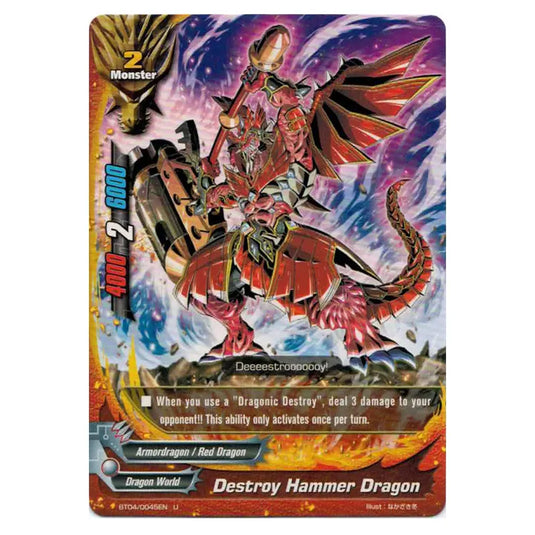 Future Card Buddyfight - Darkness Fable - Destroy Hammer Dragon - 45/105