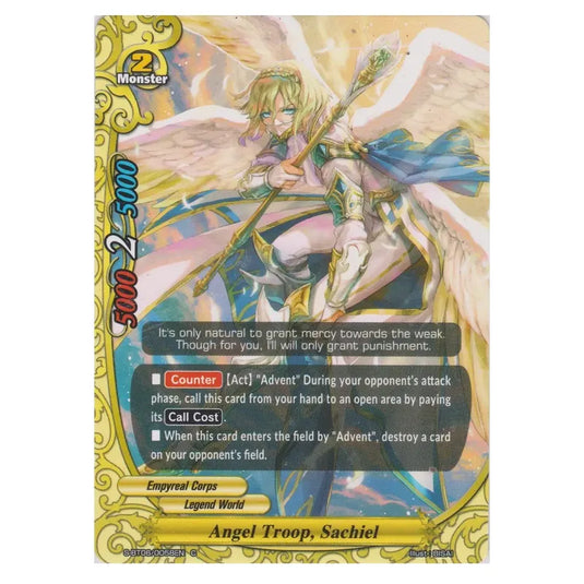 Future Card Buddyfight - Soaring Superior Deity Dragon - Angel Troop, Sachiel (C) S-BT06/0058 (Reverse Holo)