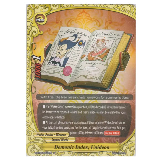 Future Card Buddyfight - Soaring Superior Deity Dragon - Demon Encyclopedia, Unideon (U) S-BT06/0048 (Reverse Holo)