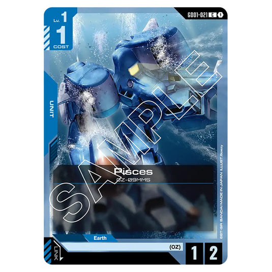 Pisces GD01-021 card from the Gundam Card Game set Newtype Rising