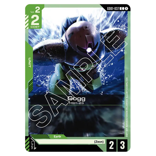 Gogg GD01-037 card from the Gundam Card Game set Newtype Rising