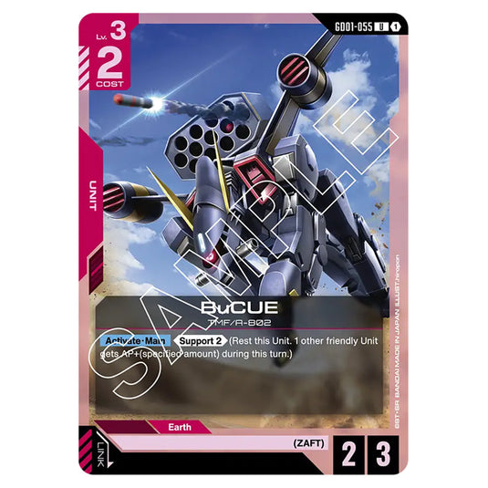 BuCUE GD01-055 card from the Gundam Card Game set Newtype Rising