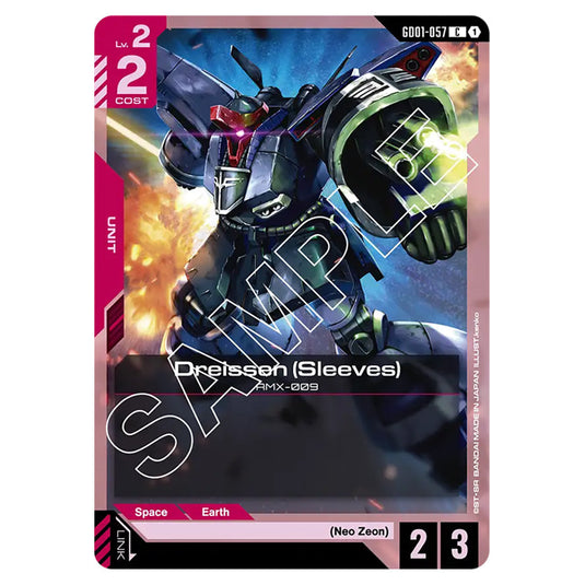 Dreissen (Sleeves) GD01-057 card from the Gundam Card Game set Newtype Rising
