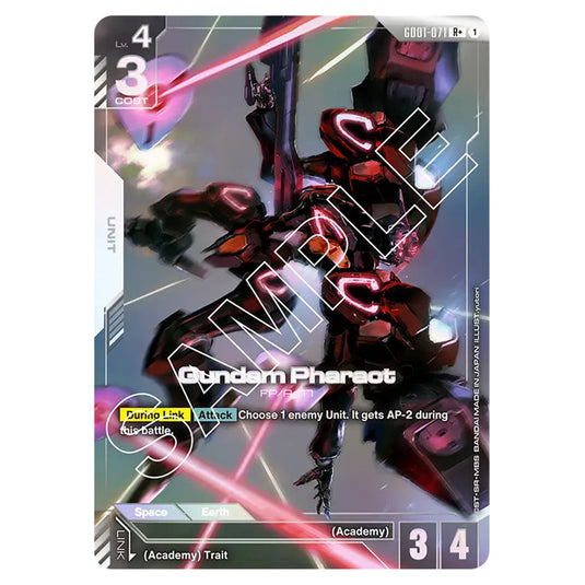 Gundam Pharact GD01-071a card from the Gundam Card Game set Newtype Rising