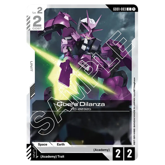 Guel's Dilanza GD01-083 card from the Gundam Card Game set Newtype Rising