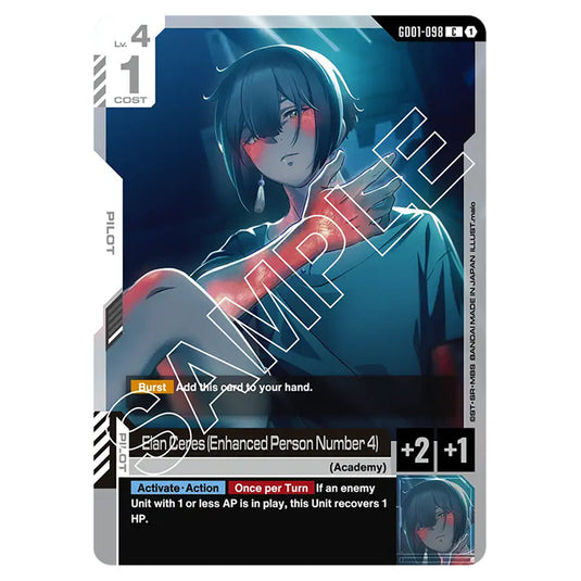 Elan Ceres (Enhanced Person Number 4) GD01-098 card from the Gundam Card Game set Newtype Rising