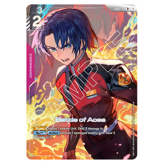 Battle of Aces GD01-111a card from the Gundam Card Game set Newtype Rising