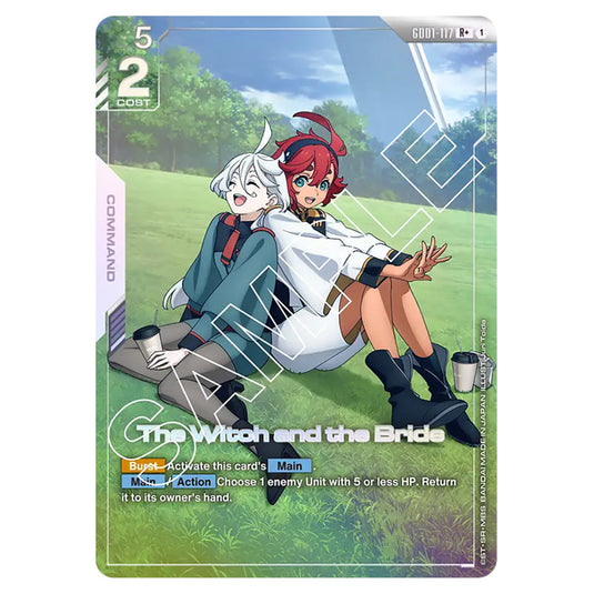 The Witch and the Bride GD01-117a card from the Gundam Card Game set Newtype Rising