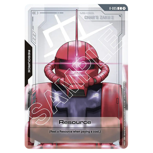 Resource R-005 card from the Gundam Card Game set Newtype Rising