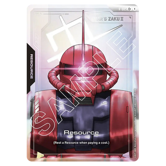 Resource R-005a card from the Gundam Card Game set Newtype Rising