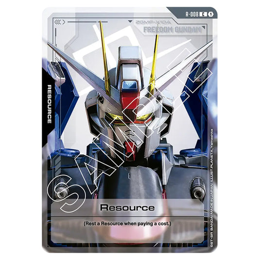 Resource R-008 card from the Gundam Card Game set Newtype Rising