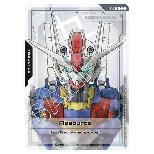 Resource R-009 card from the Gundam Card Game set Newtype Rising