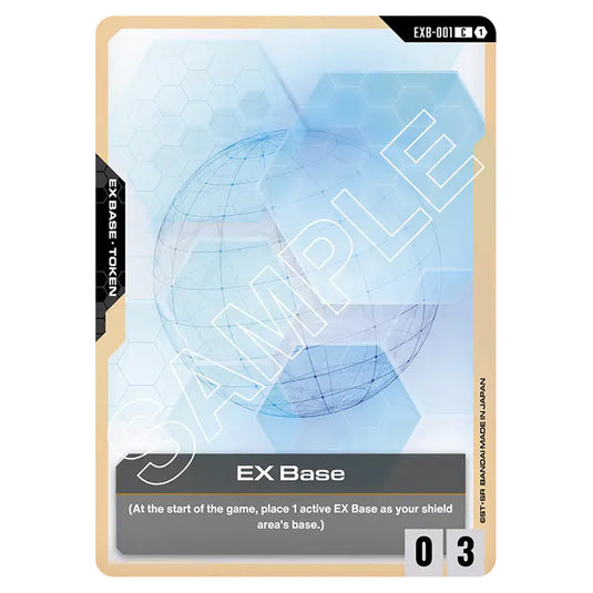 EX Base EXB-001-p4 card from the Gundam Card Game set Newtype Rising