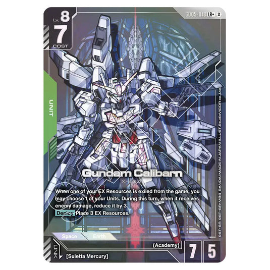 Gundam Calibarn GD05-018_p1 card from the Gundam Card Game set Freedom Ascension