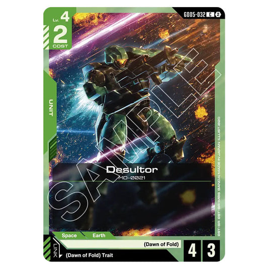 Desultor GD05-032 card from the Gundam Card Game set Freedom Ascension