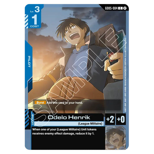 Odelo Henrik GD05-084 card from the Gundam Card Game set Freedom Ascension
