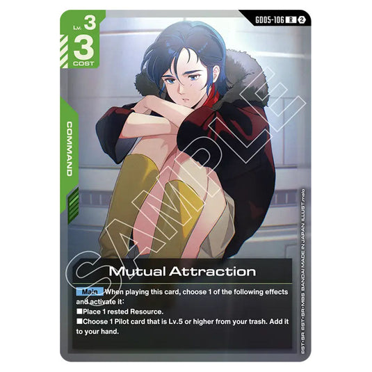 Mutual Attraction GD05-106 card from the Gundam Card Game set Freedom Ascension