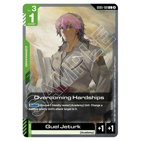 Overcoming Hardships GD05-108 card from the Gundam Card Game set Freedom Ascension
