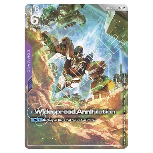 Widespread Annihilation GD05-114_p1 card from the Gundam Card Game set Freedom Ascension