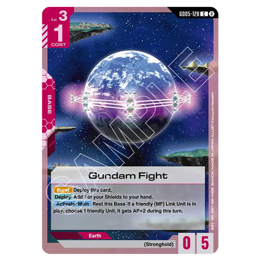 Gundam Fight GD05-128 card from the Gundam Card Game set Freedom Ascension