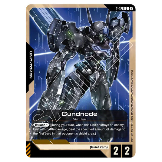 Gundnode T-026 card from the Gundam Card Game set Freedom Ascension