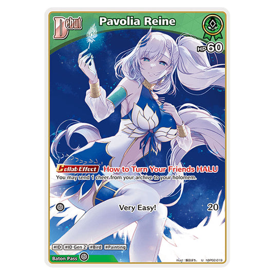 Pavolia Reine is a holomem Card From the Hololive Official Card Game Set Quintet Spectrum hBP02-019