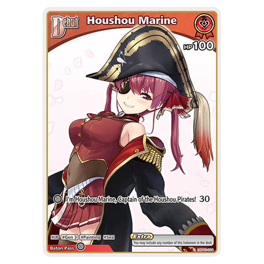 Houshou Marine is a holomem Card From the Hololive Official Card Game Set Quintet Spectrum hBP02-028