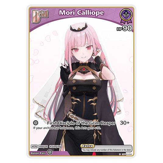 Mori Calliope is a holomem Card From the Hololive Official Card Game Set Quintet Spectrum hBP02-054