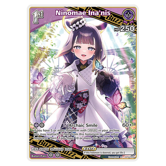 Ninomae Ina'nis is a Buzz holomem Card From the Hololive Official Card Game Set Quintet Spectrum hBP02-064