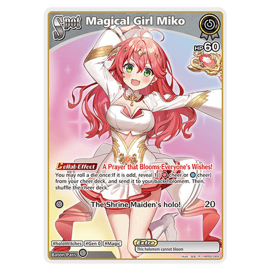Magical Girl Miko is a holomem Card From the Hololive Official Card Game Set Quintet Spectrum hBP02-069