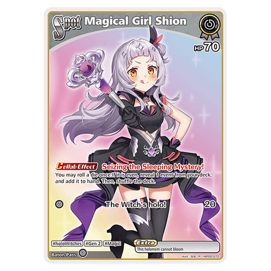 Magical Girl Shion is a holomem Card From the Hololive Official Card Game Set Quintet Spectrum hBP02-072