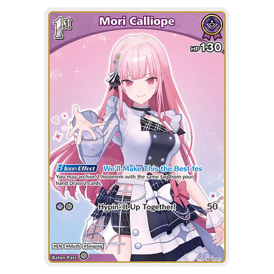 Mori Calliope is a holomem Card From the Hololive Official Card Game Set Quintet Spectrum hBP02-057