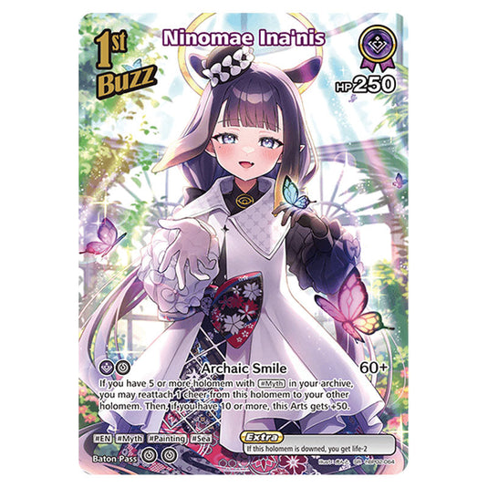 Ninomae Ina'nis is a Buzz holomem Card From the Hololive Official Card Game Set Quintet Spectrum hBP02-064