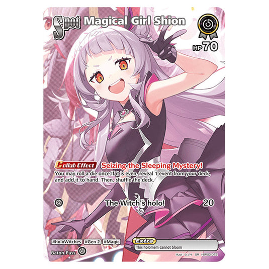 Magical Girl Shion is a holomem Card From the Hololive Official Card Game Set Quintet Spectrum hBP02-072