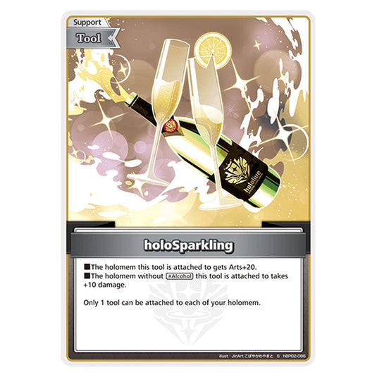 holoSparkling is a Support,Tool Card From the Hololive Official Card Game Set Quintet Spectrum hBP02-086